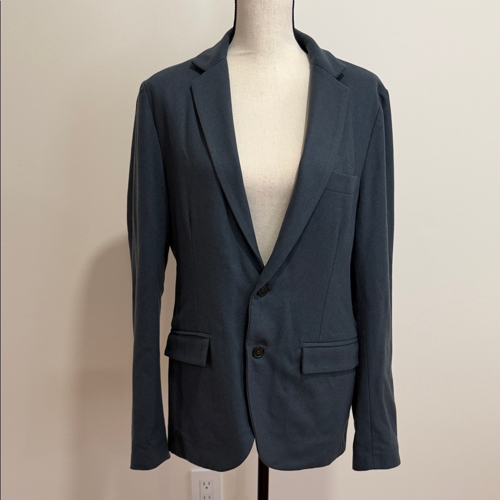Men's ARI Dark Teal Two-Button Blazer